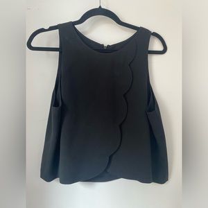 Club Monaco - cropped black top